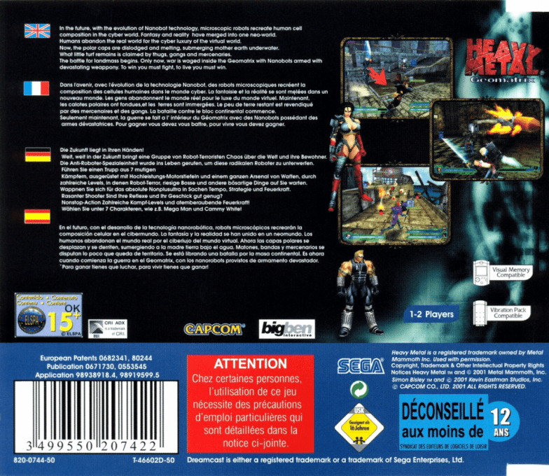 Heavy Metal: Geomatrix — box-2D-back (EU)