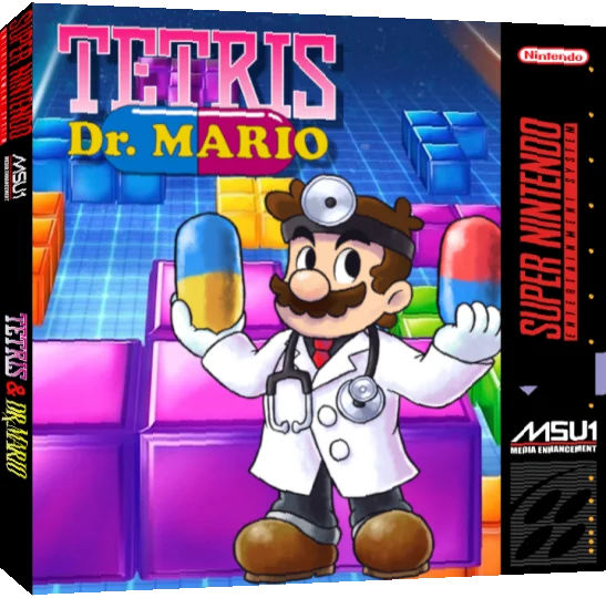 Tetris & Dr. Mario — box-3D (US)