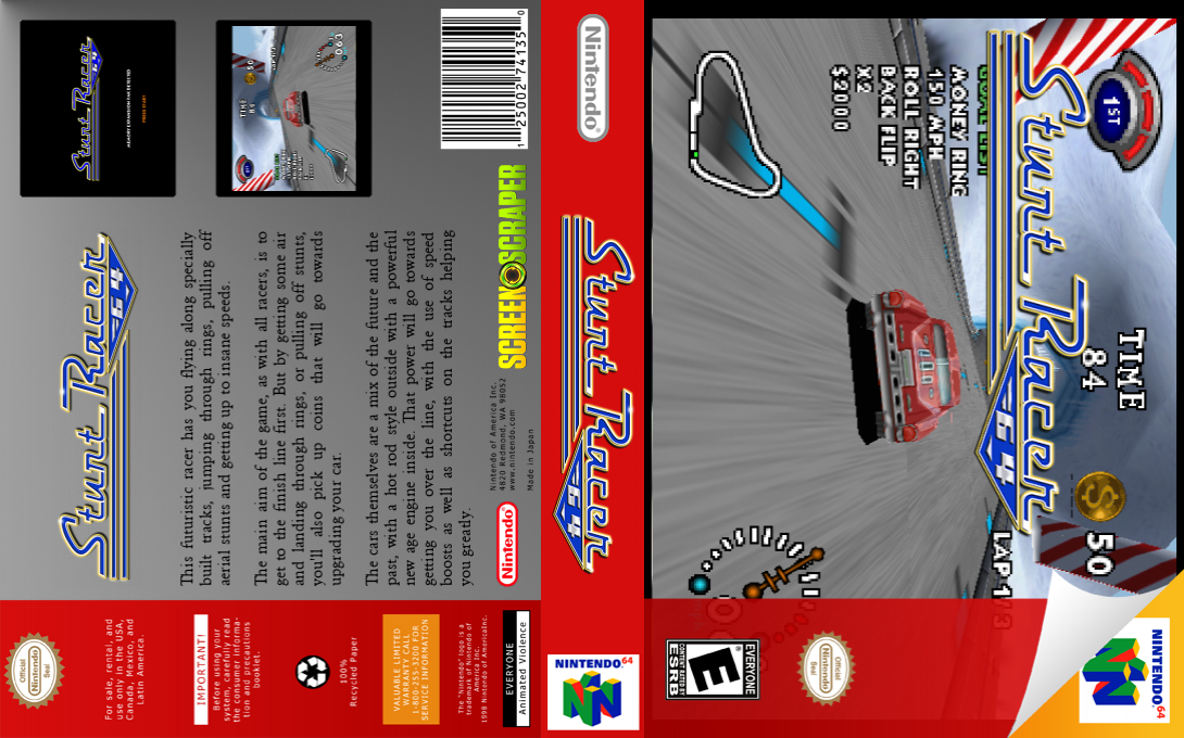 Stunt Racer 64 — box-texture (SS)