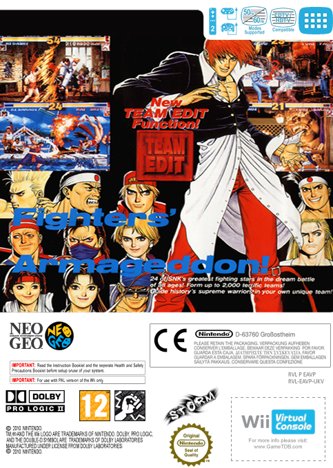 The King of Fighters '95 — box-2D-back (EU)