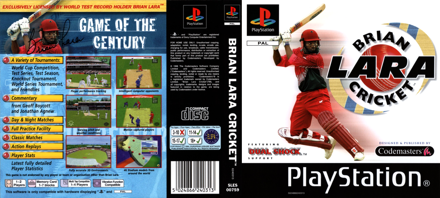 Brian Lara Cricket — box-texture (EU)