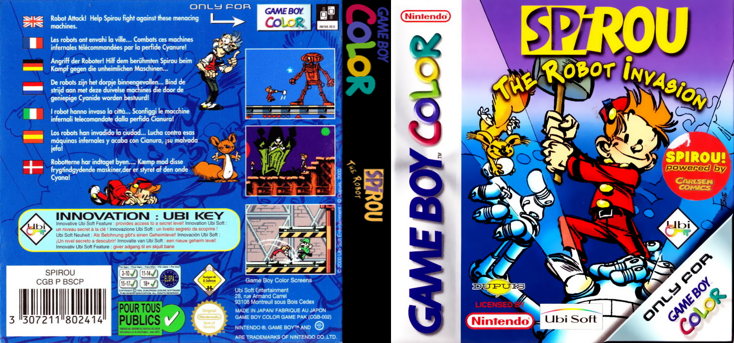 Spirou Robbedoes - The Robot Invasion — box-texture (EU)