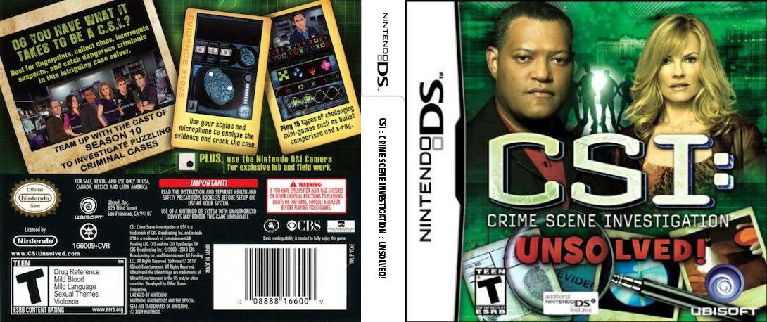 CSI - Crime Scene Investigation - Unsolved! — box-texture (US)