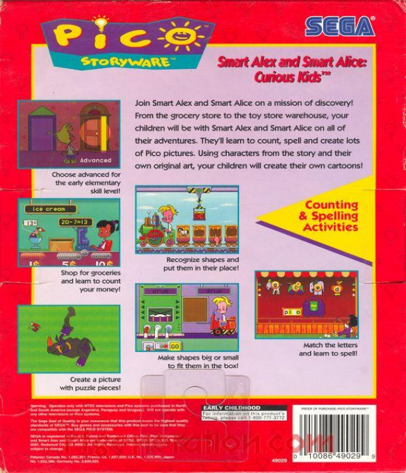 Smart Alex and Smart Alice - Curious Kids — box-2D-back (US)