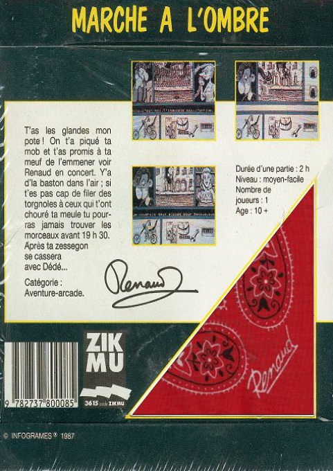 Marche À L'ombre — box-2D-back (WOR)