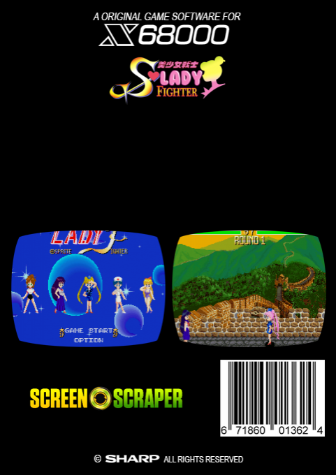 Bishoujo Senshi Lady Fighter — box-2D-back (SS)