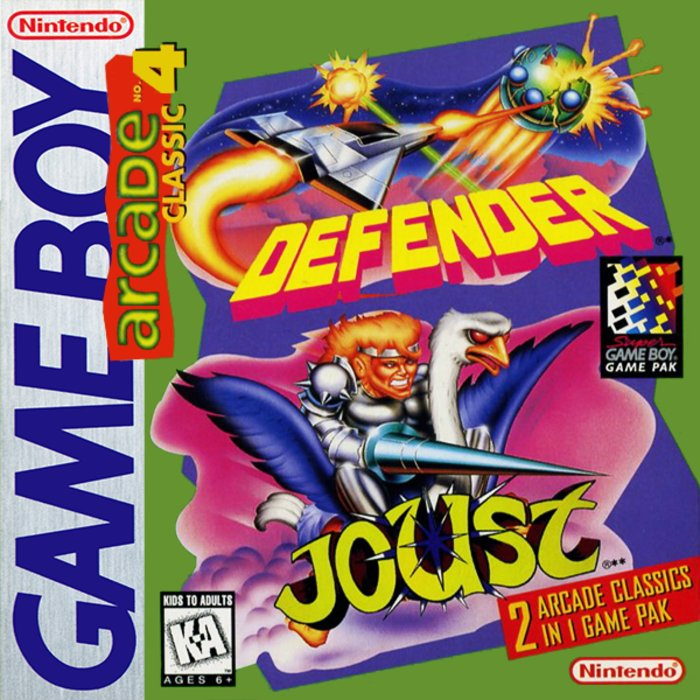Arcade Classic No. 4 - Defender And Joust box art
