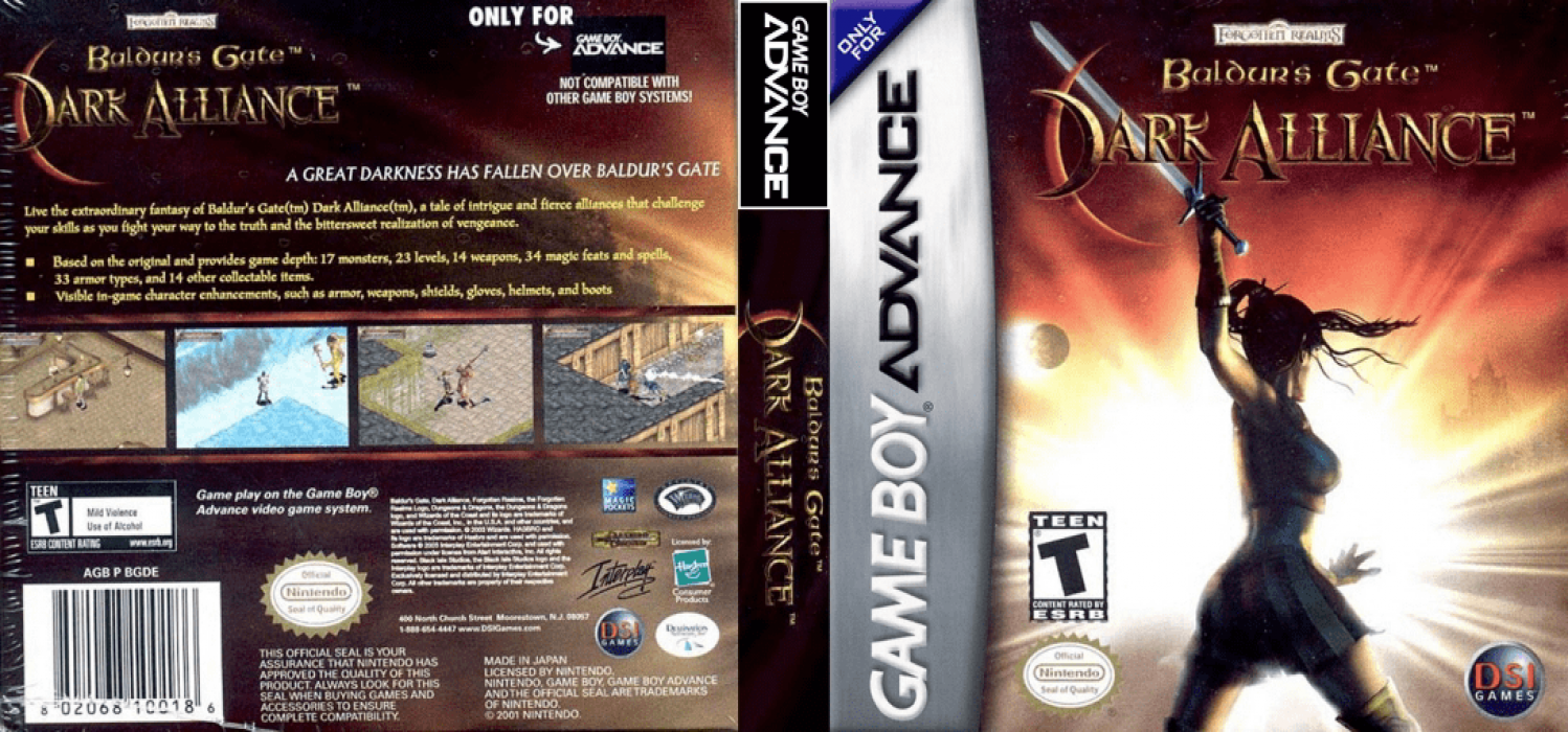 Baldur's Gate - Dark Alliance — box-texture (US)