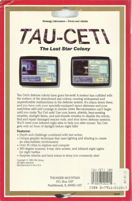 Tau Ceti — box-2D-back (US)