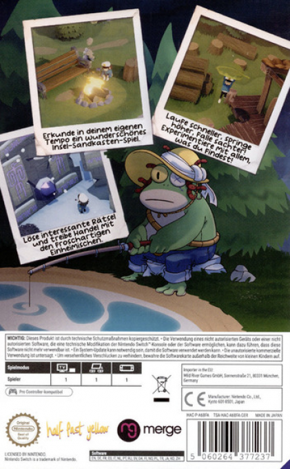 Time on Frog Island — box-2D-back (DE)