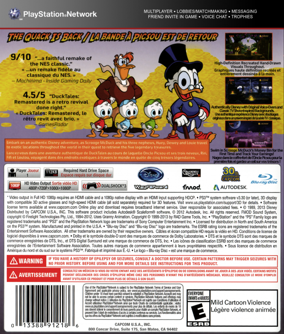 Duck Tales - Remastered — box-2D-back (CA)