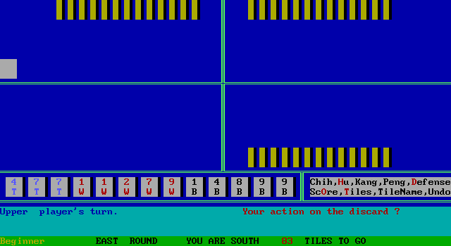 Mahjong for One — ss (WOR)