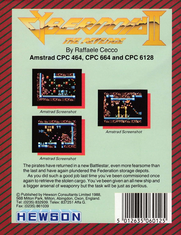 Cybernoid 2 - The Revenge — box-2D-back (EU)