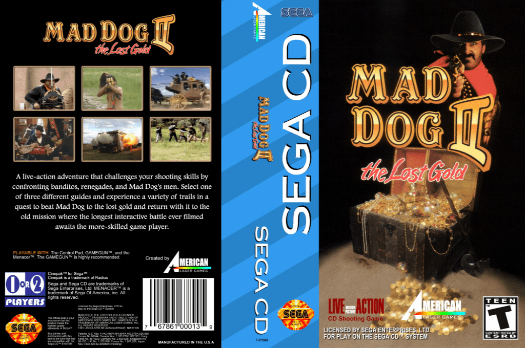 Mad Dog II - The Lost Gold — box-texture (US)