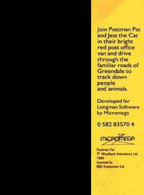 Postman Pat's Trail Game — box-2D-back (WOR)