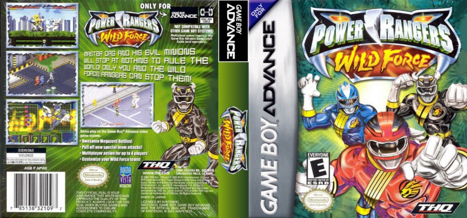 Power Rangers - Wild Force — box-texture (US)