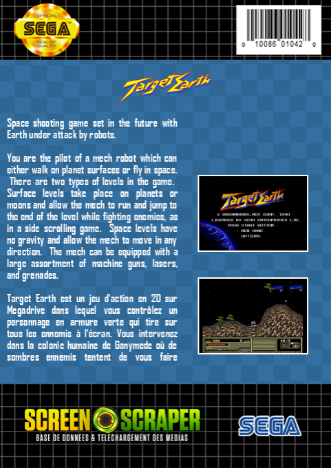 Target Earth — box-2D-back (SS)