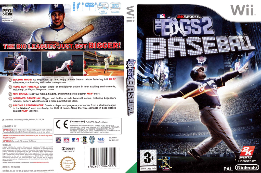 Bigs 2, The - Baseball — box-texture (EU)