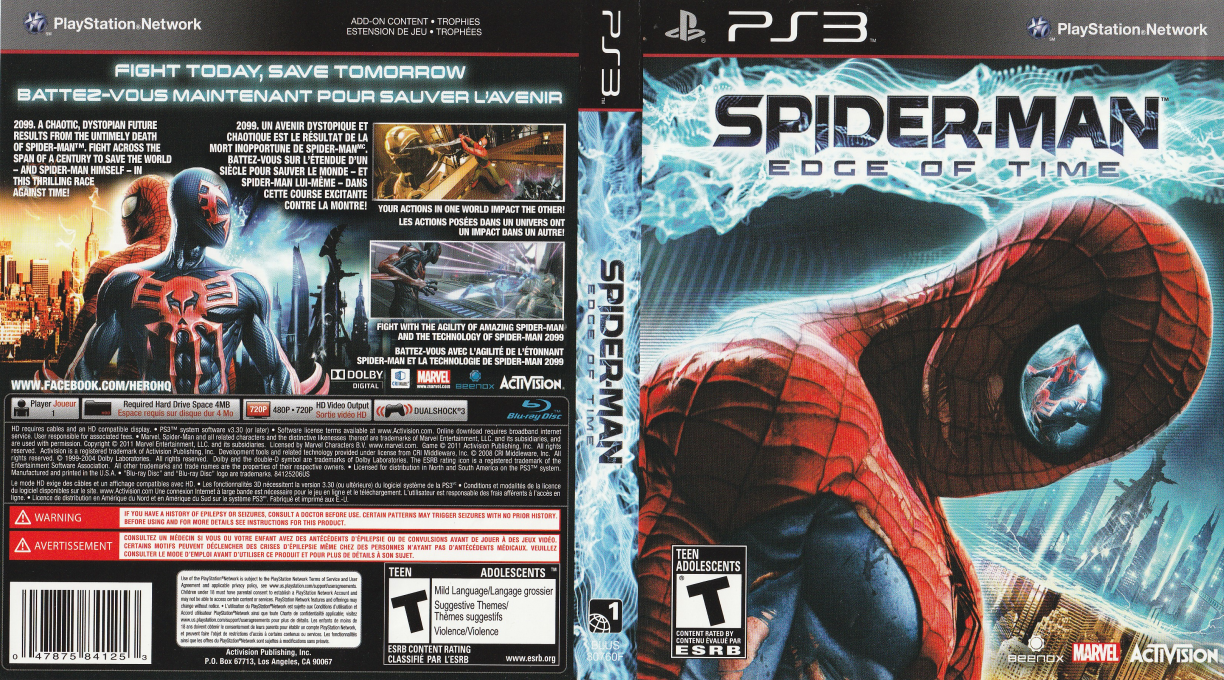 Spider-man - Aux Frontières Du Temps — box-texture (CA)