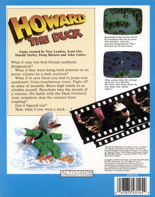 Howard The Duck — box-2D-back (EU)