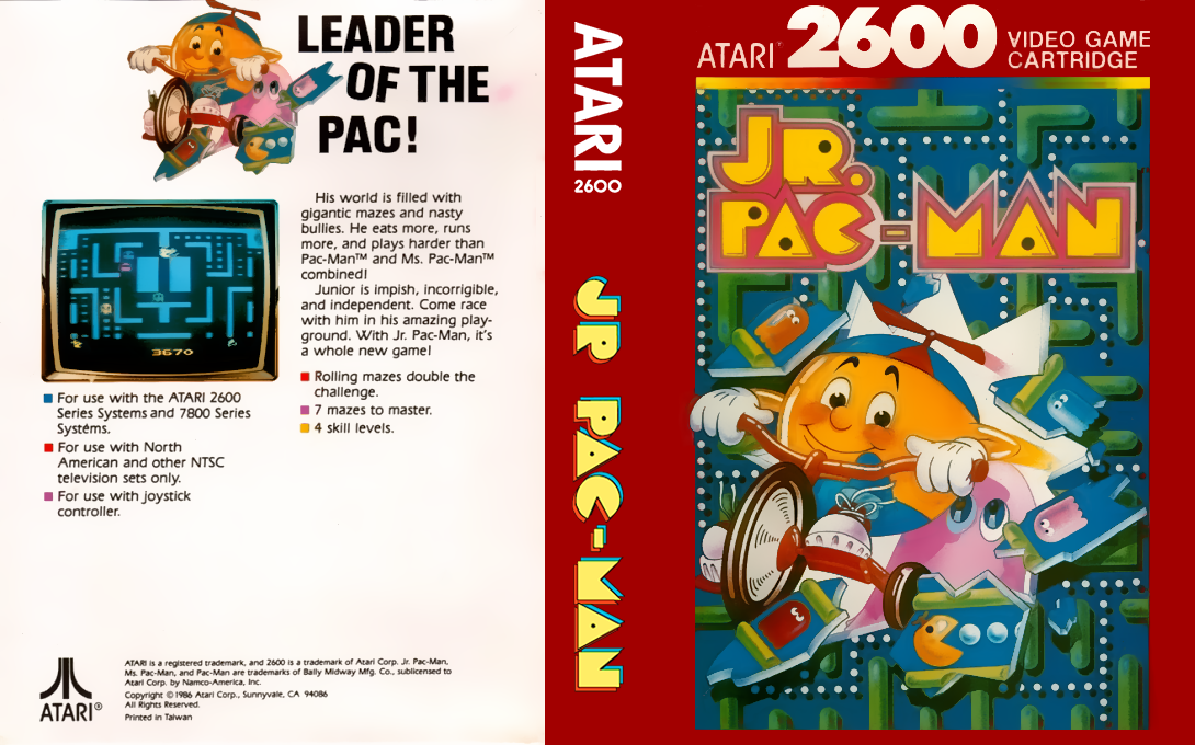 Jr. Pac-man — box-texture (US)