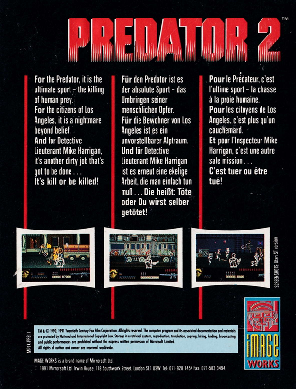 Predator 2 — box-2D-back (EU)