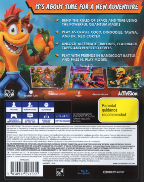 Crash Bandicoot 4 - It's About Time — box-2D-back (AU)