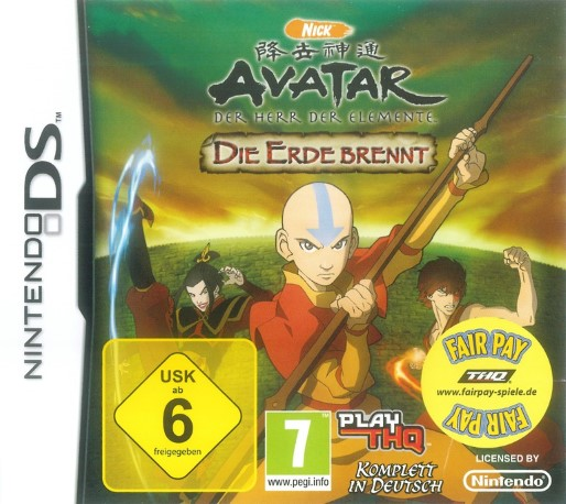 Avatar - The Legend of Aang - The Burning Earth — box-2D (DE)