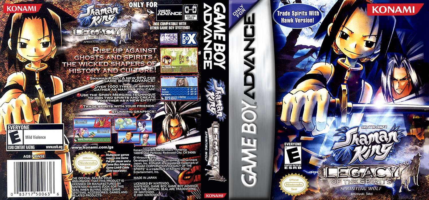 Shaman King - Legacy Of The Spirits - Sprinting Wolf — box-texture (US)