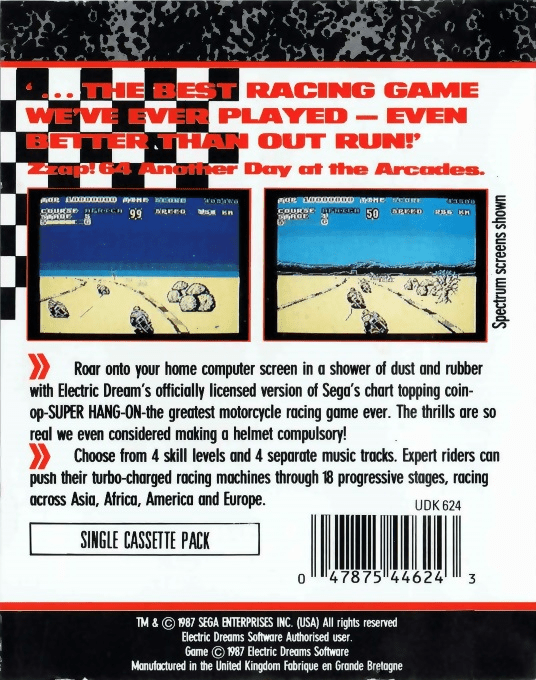 Super Hang-on — box-2D-back (EU)