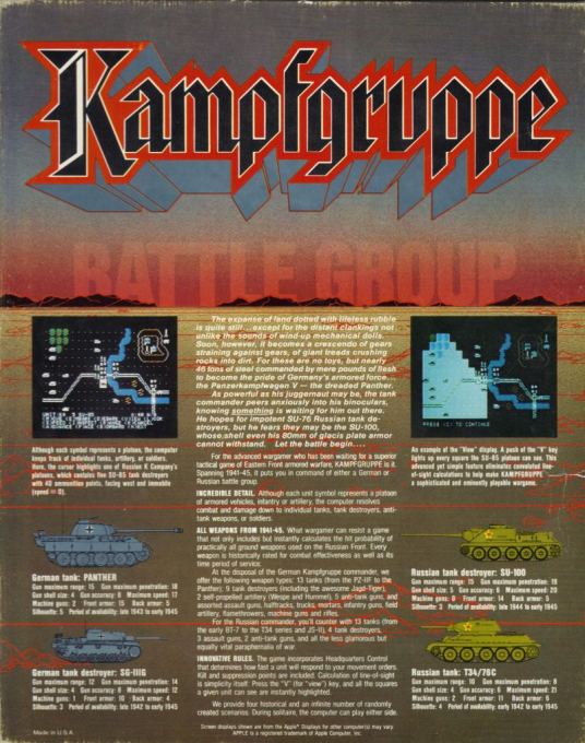 Kampfgruppe — box-2D-back (US)