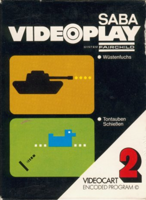 Videocart-2 - Desert Fox, Shooting Gallery — box-2D (DE)