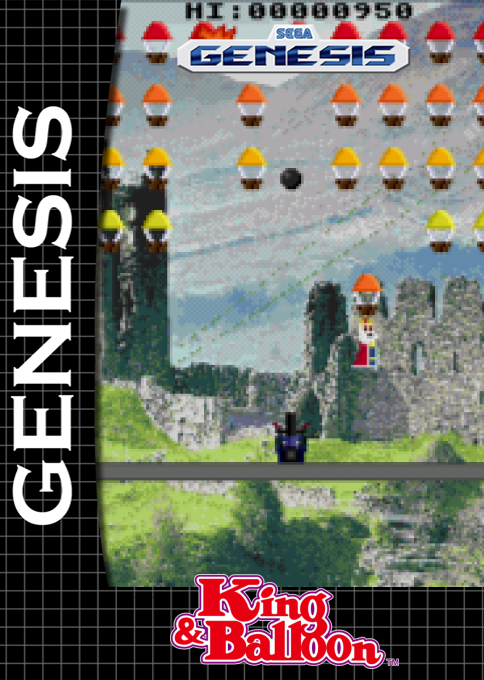 King And Balloon MD box art