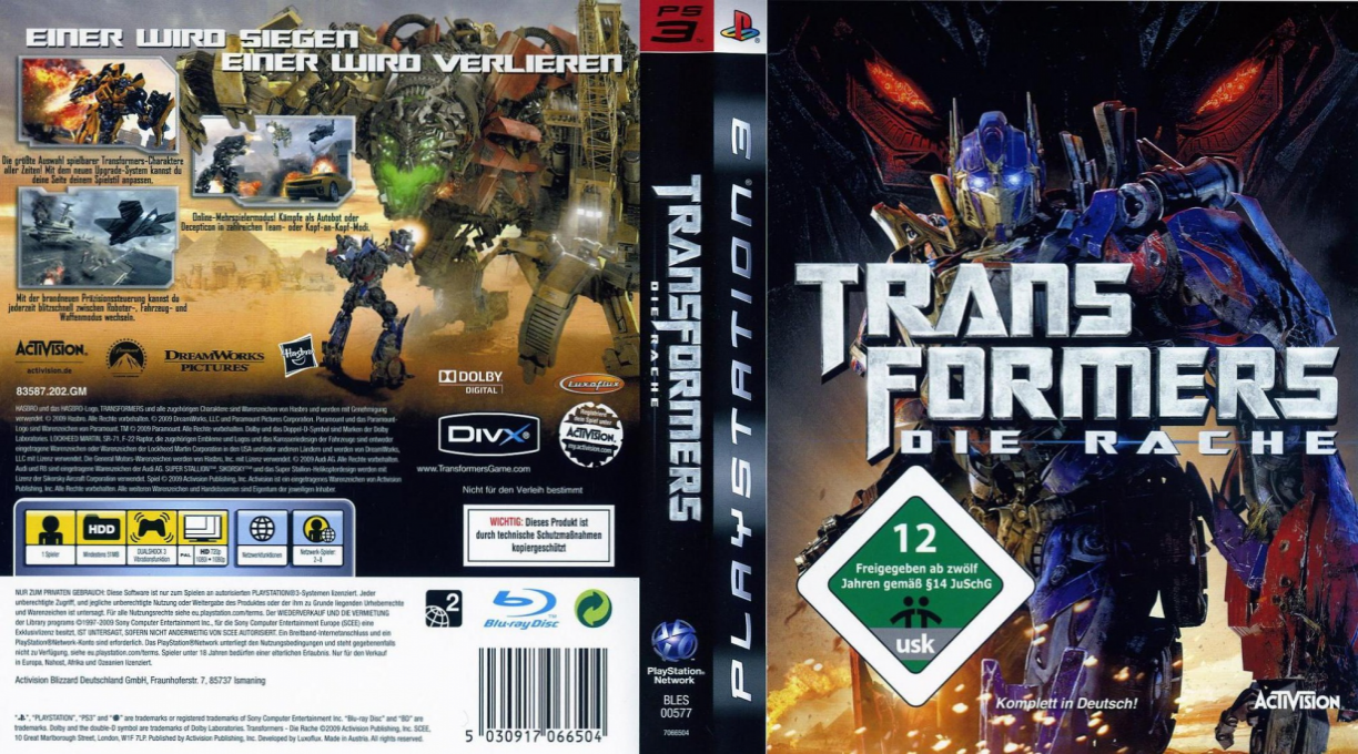 Transformers - La Revanche — box-texture (DE)