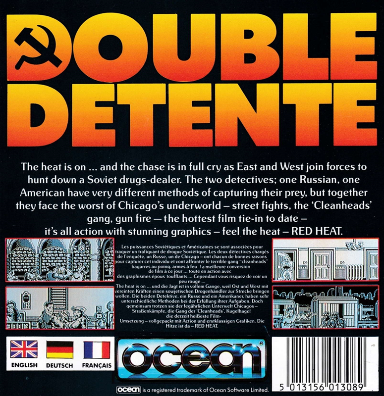 Red Heat - Double Detente — box-2D-back (EU)