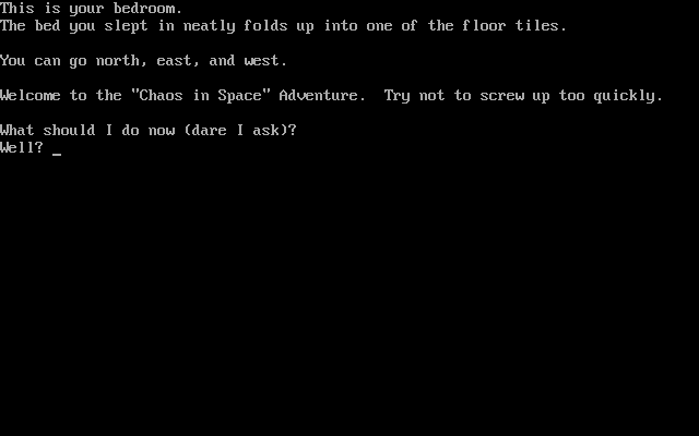 Chaos in Space! — ss (WOR)