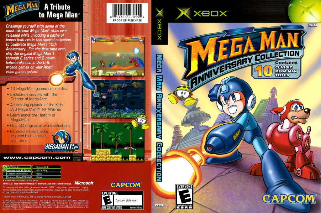 Mega Man Anniversary Collection — box-texture (US)