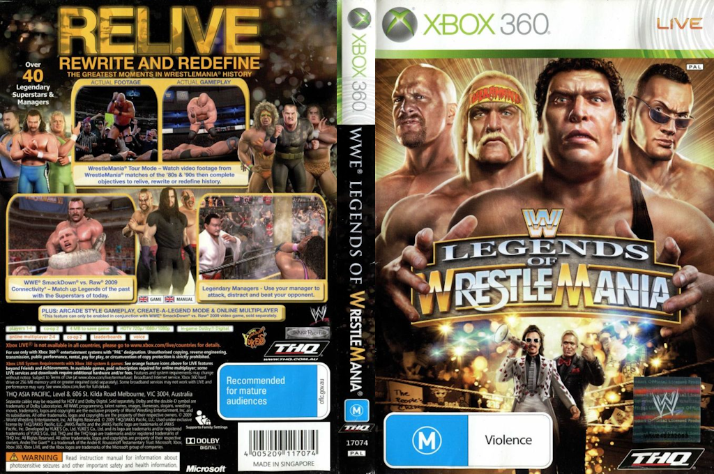 WWE Legends of WrestleMania — box-texture (AU)