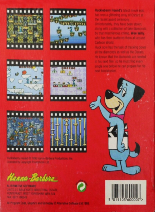 Huckleberry Hound In Hollywood Capers — box-2D-back (EU)