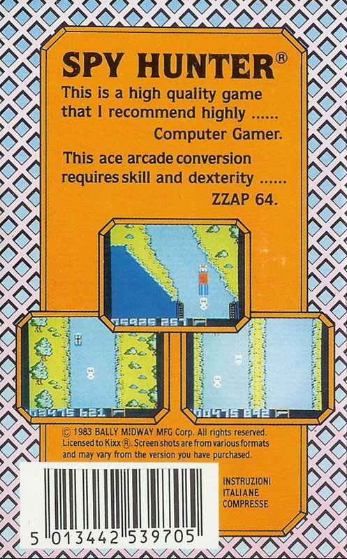 Spy Hunter — box-2D-back (EU)