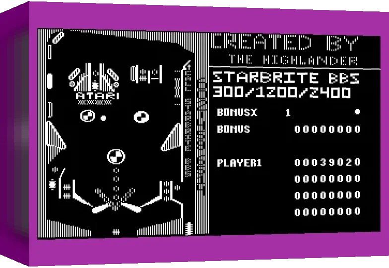 Starbrite Bbs Pinball — box-3D (WOR)