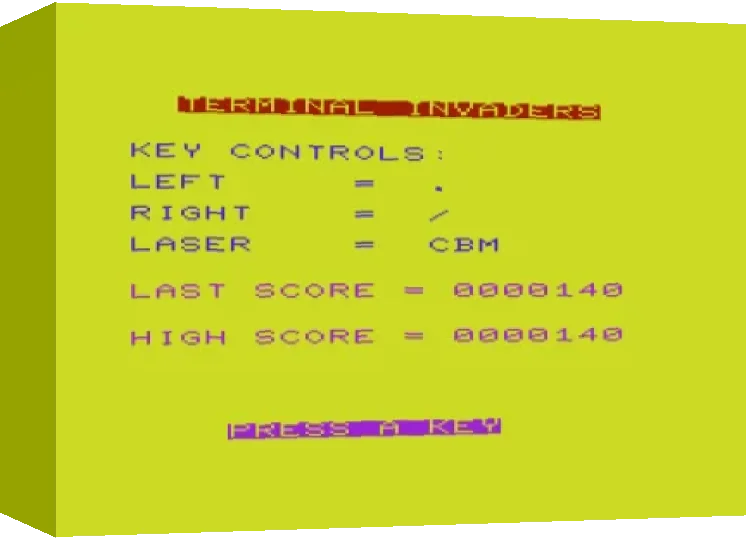 Terminal Invaders — box-3D (WOR)
