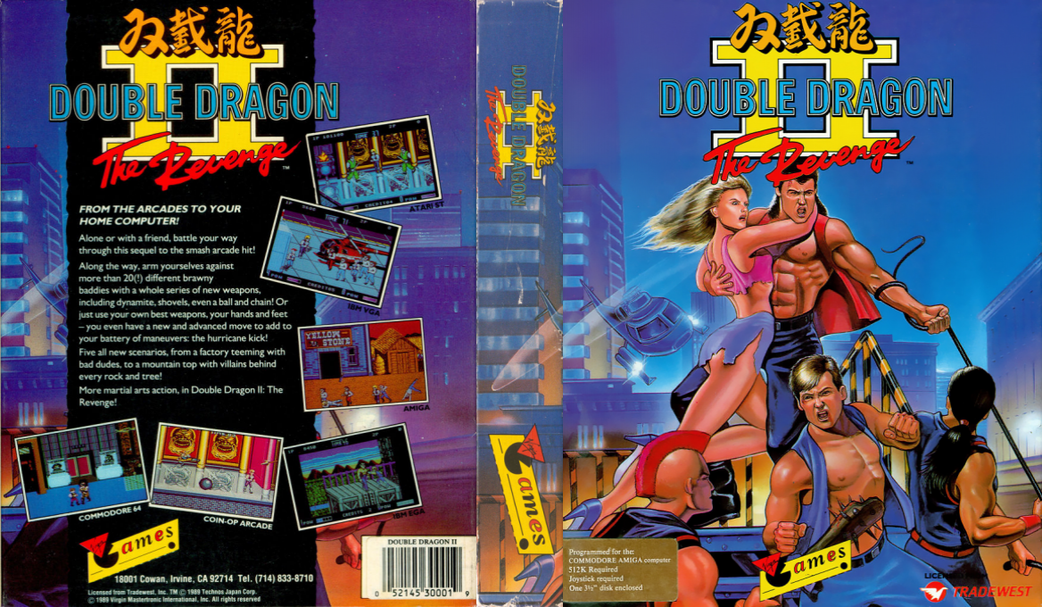 Double Dragon II - The Revenge — box-texture (US)