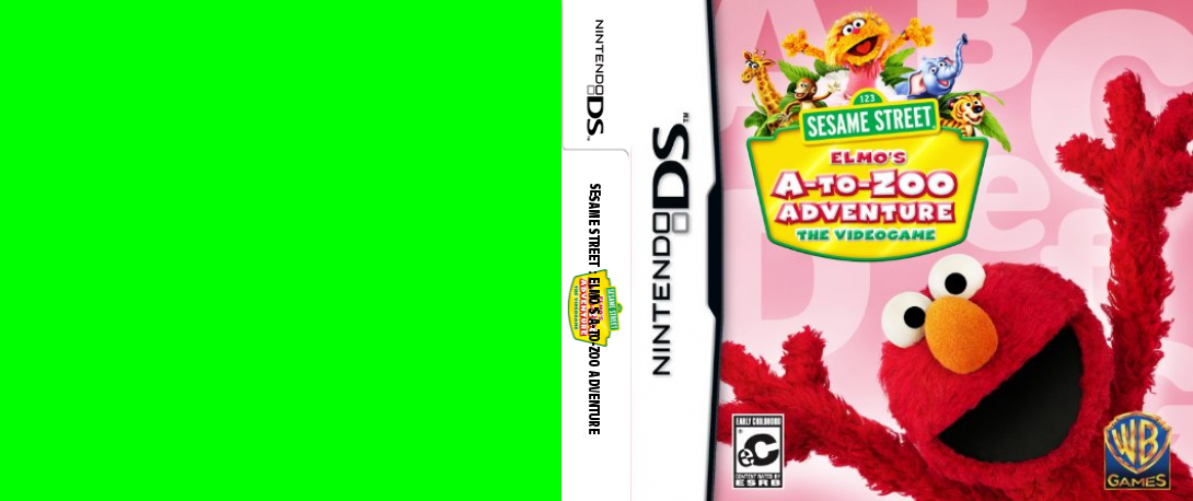 123 Sesame Street - Elmo's A-to-Zoo Adventure - The Videogame — box-texture (US)