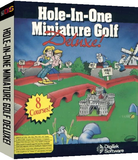 Hole-in-one Miniature Golf Deluxe! — box-3D (US)