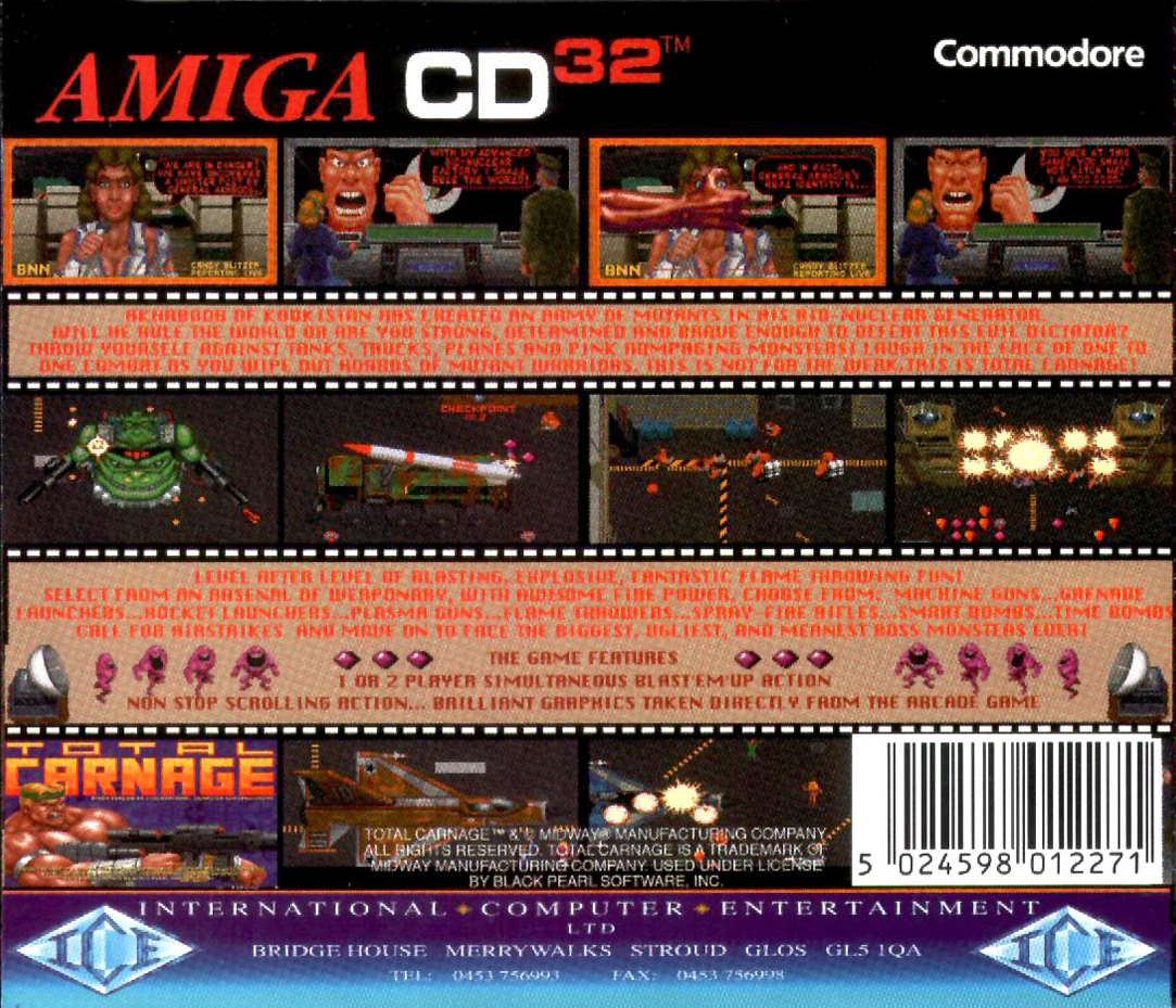 Total Carnage — box-2D-back (EU)