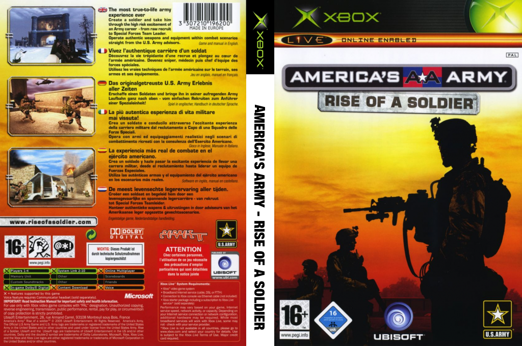 America's Army - Rise of a Soldier — box-texture (EU)