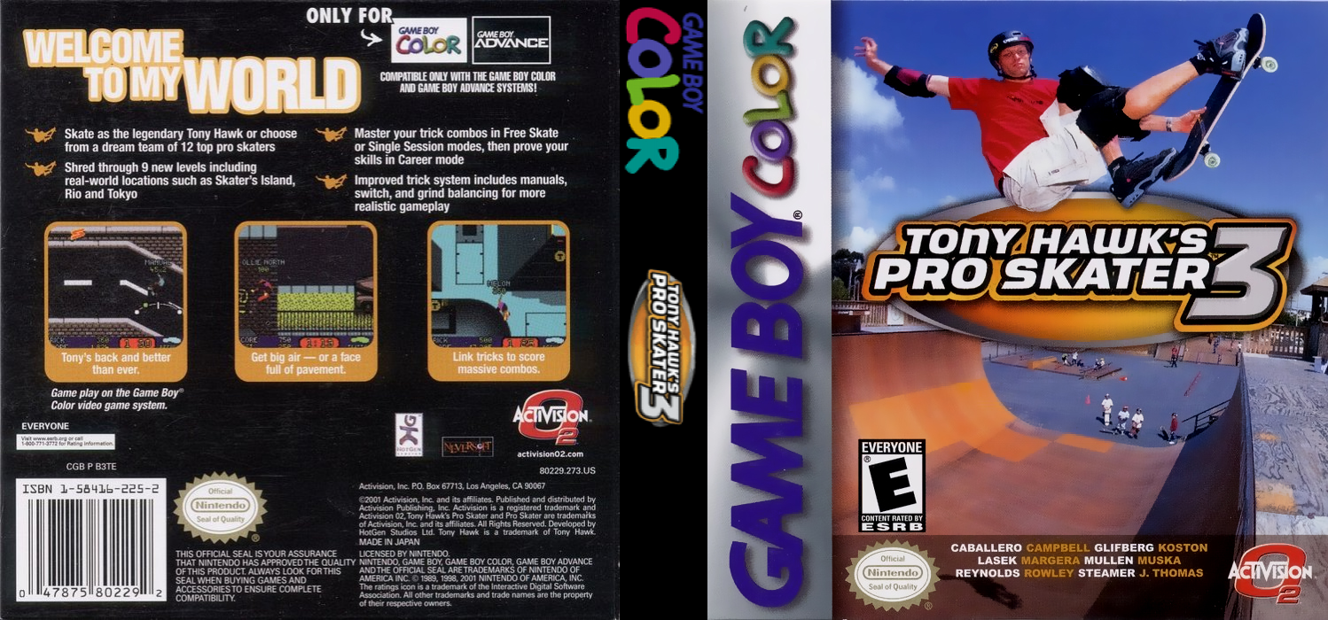 Tony Hawk's Pro Skater 3 — box-texture (US)