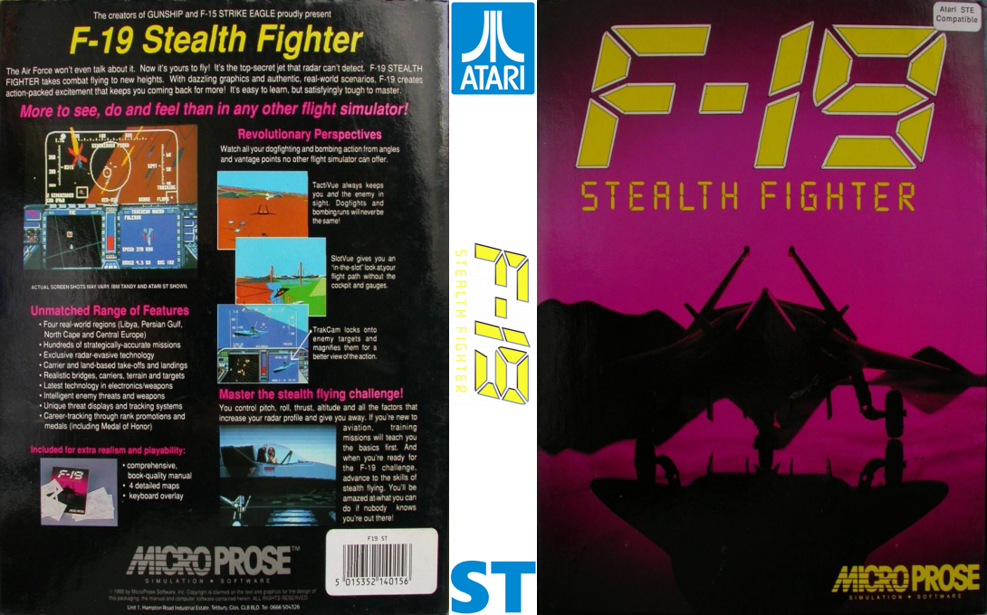 F-19 Stealth Fighter — box-texture (EU)