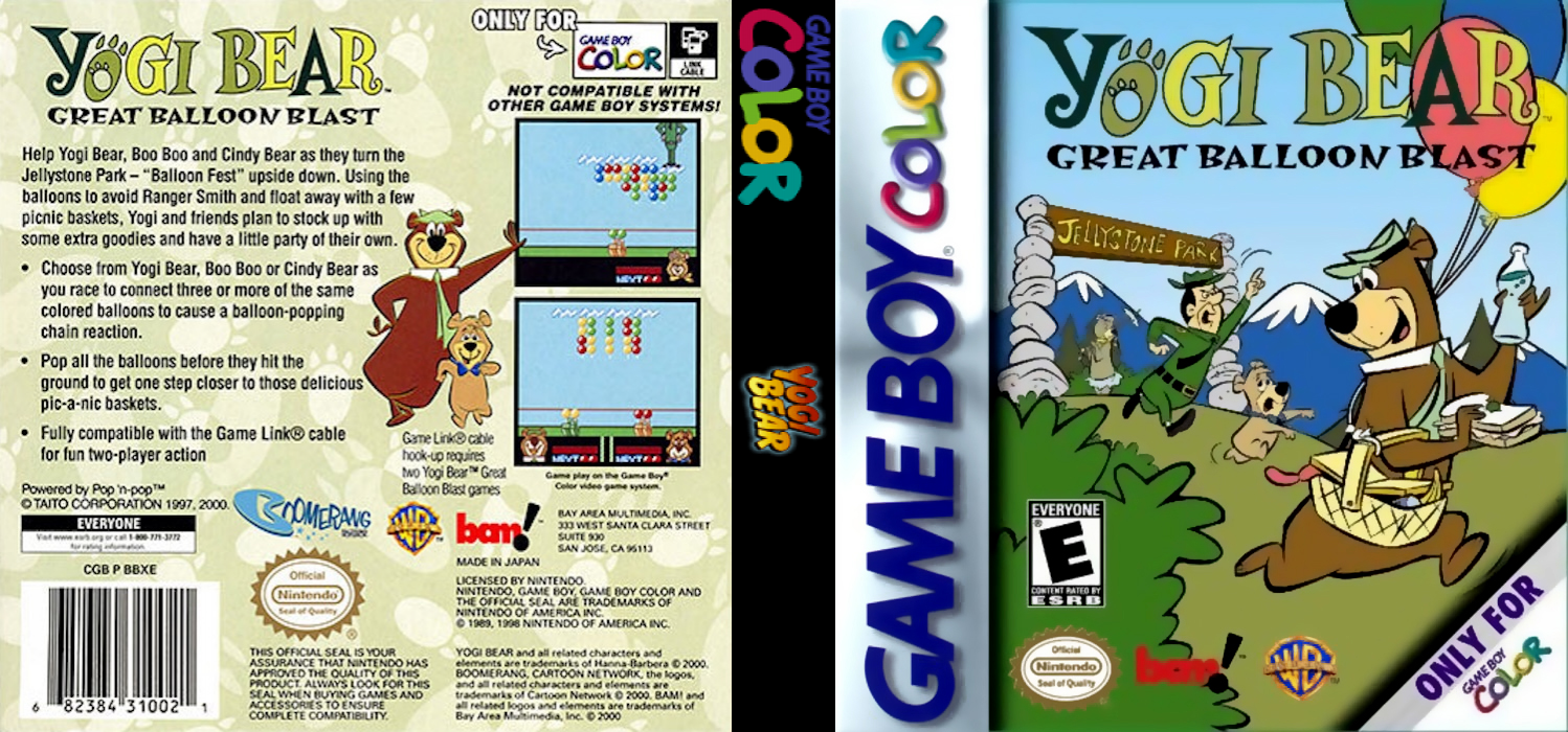 Yogi Bear - Great Balloon Blast — box-texture (US)